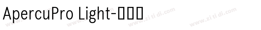 ApercuPro Light字体转换